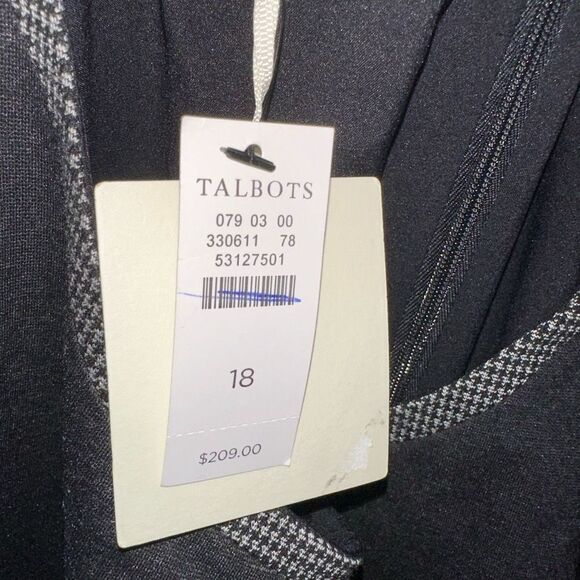 Talbots business casual 18 gray elevated basics pencil dress - Picture 4 of 5